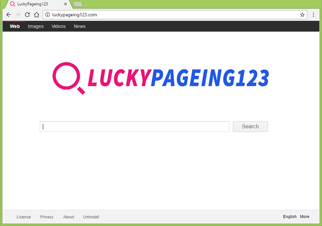 How to stop http://luckypageing123.com homepage from appearing on browsers