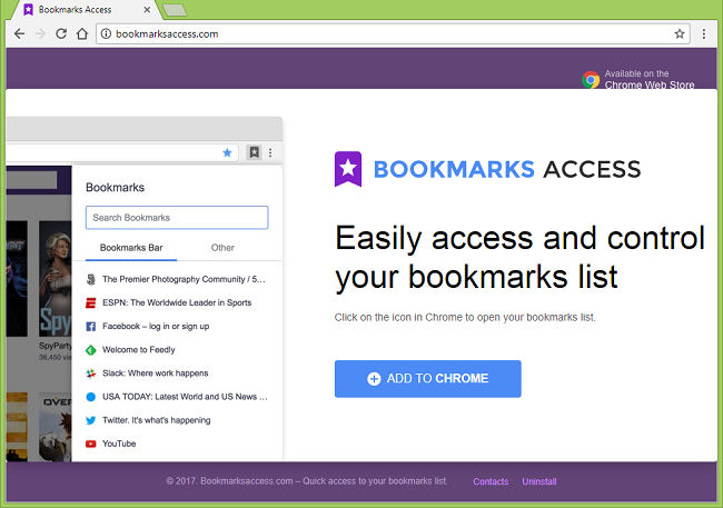 How to remove Bookmarks Access (“This extension is managed and cannot be removed or disabled.”
