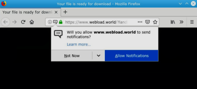 How to remove Webload.world ads