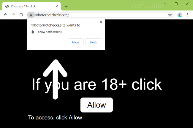 Delete https://robotornotchecks.site, h6ag.robotornotchecks.site, fatv.robotornotchecks.site, o0np.robotornotchecks.site, sw5t.robotornotchecks.site, yhox.robotornotchecks.site virus notifications