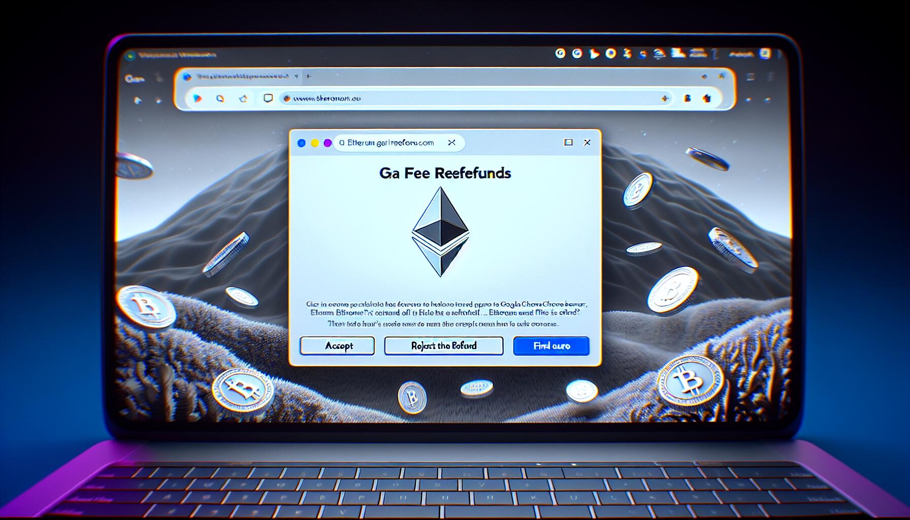 ethereum gas fee refunds ads